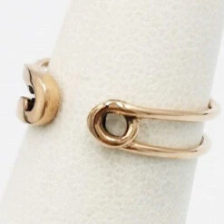 Bague Épingle à Nourrice En Or -Vivalatina Boutiqe bague epingle nourrice or rose 18 carats 2 Copy