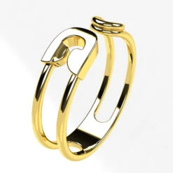 Bague Épingle à Nourrice En Or -Vivalatina Boutiqe bague epingle or jaune 18 carats 3