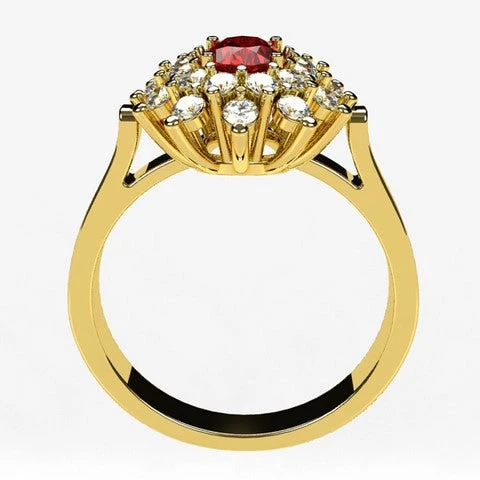 Bague De Fiançailles Vintage De Type Panier – Image 13