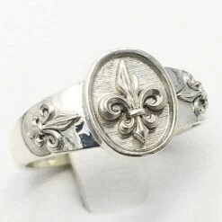 Bague Fleur De Lys 21 Bague Fleur De Lys -Vivalatina Boutiqe bague fleur de lys argent 4