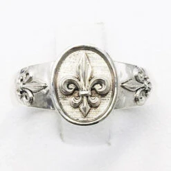 Bague Fleur De Lys 22 Bague Fleur De Lys -Vivalatina Boutiqe bague fleur de lys argent 5