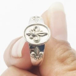 Bague Fleur De Lys 25 Bague Fleur De Lys -Vivalatina Boutiqe bague fleur de lys argent 9