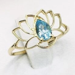 Bague Fleur De Lotus -Vivalatina Boutiqe bague fleur de lotus or 3