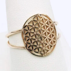 Bague Fleur De Vie -Vivalatina Boutiqe bague fleur de vie or 1