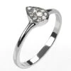 Bague Goutte En Or Pavée De Diamants -Vivalatina Boutiqe bague goutte diamant 1