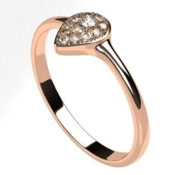 Bague Goutte En Or Pavée De Diamants 17 Bague Goutte En Or Pavée De Diamants -Vivalatina Boutiqe bague goutte diamant 12