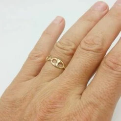 Bague Grain De Café -Vivalatina Boutiqe bague grain cafe or 5