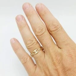 Bague Grain De Café -Vivalatina Boutiqe bague grain cafe or 8