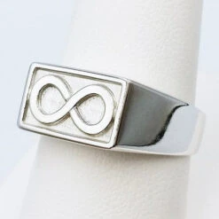Bague Infini Pour Homme -Vivalatina Boutiqe bague homme infini or blanc 18 carats 3