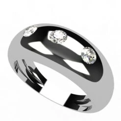 Bague Jonc Trois Diamants -Vivalatina Boutiqe bague jonc 3 diamants 6