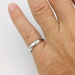 Bague Jonc En Or 18 Carats -Vivalatina Boutiqe bague jonc large or 18 carats 10