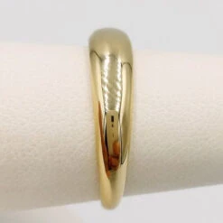 Bague Jonc En Or 18 Carats -Vivalatina Boutiqe bague jonc large or 18 carats 2