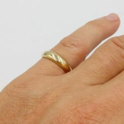 Bague Jonc En Or 18 Carats -Vivalatina Boutiqe bague jonc large or 18 carats 4