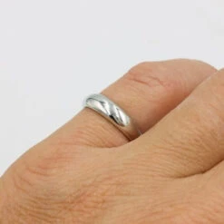 Bague Jonc En Or 18 Carats -Vivalatina Boutiqe bague jonc large or 18 carats 9