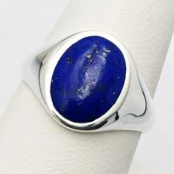 Chevalière Lapis Lazuli Pour Homme -Vivalatina Boutiqe bague lapis lazuli 4