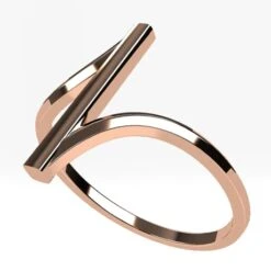 Bague Minimaliste En Or -Vivalatina Boutiqe bague minimaliste 39