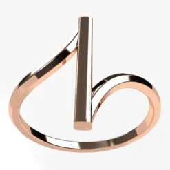 Bague Minimaliste En Or -Vivalatina Boutiqe bague minimaliste 40