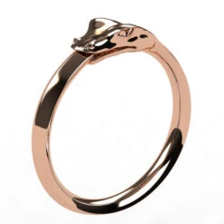 Bague Ouroboros Symbole De L'Infini -Vivalatina Boutiqe bague ouroboros or rose 18 carats 6