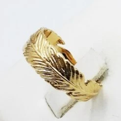 Bague Plume -Vivalatina Boutiqe bague plume femme or 22