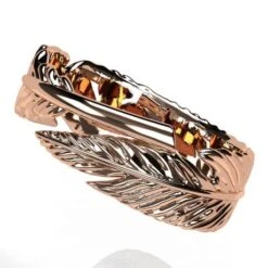 Bague Plume -Vivalatina Boutiqe bague plume femme or 4