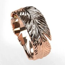 Bague Plume -Vivalatina Boutiqe bague plume femme or 6