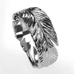 Bague Plume -Vivalatina Boutiqe bague plume femme or 7
