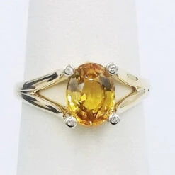 Bague Saphir Jaune -Vivalatina Boutiqe bague saphir jaune or jaune 18 carats c5afa150 16a2 4edc 920f 0a1a39290633