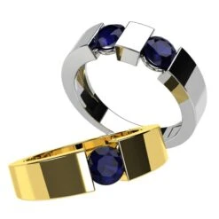 Bague Saphir Moderne Pour Femme Personnalisable