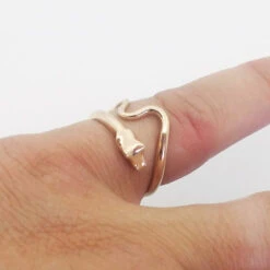 Devant -Vivalatina Boutiqe bague serpent or jaune 18k 3 Copy