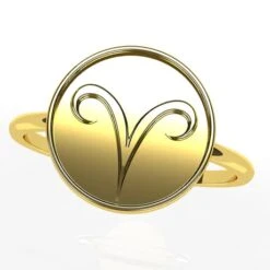 Bague Signe Astrologique Du Zodiaque En Or 25 Bague Signe Astrologique Du Zodiaque En Or -Vivalatina Boutiqe bague signe astrologique belier 2