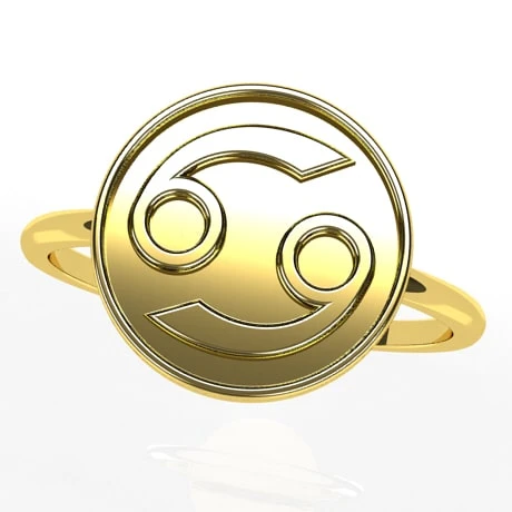 Bague Signe Astrologique Du Zodiaque En Or 7 Bague Signe Astrologique Du Zodiaque En Or – Image 5