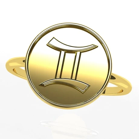 Bague Signe Astrologique Du Zodiaque En Or 12 Bague Signe Astrologique Du Zodiaque En Or – Image 10