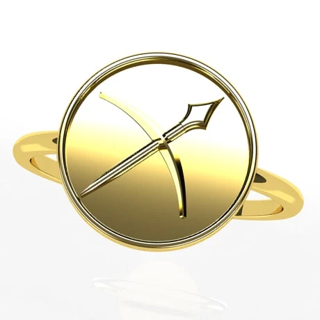 Bague Signe Astrologique Du Zodiaque En Or 16 Bague Signe Astrologique Du Zodiaque En Or – Image 14