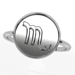 Bague Signe Astrologique Du Zodiaque En Or 36 Bague Signe Astrologique Du Zodiaque En Or -Vivalatina Boutiqe bague signe astrologique scorpion 1