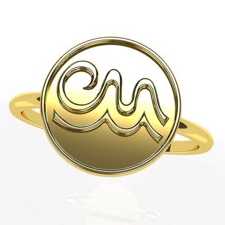 Bague Signe Astrologique Du Zodiaque En Or 21 Bague Signe Astrologique Du Zodiaque En Or – Image 19