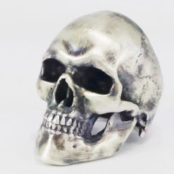 Grosse Bague Tête De Mort En Argent -Vivalatina Boutiqe bague tete de mort argent pour homme 16 Copy