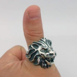Bague Tête De Lion Pour Homme 14 Bague Tête De Lion Pour Homme -Vivalatina Boutiqe bague tete lion homme 3 Copy