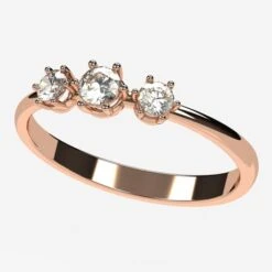 Bague Trilogie De Diamants -Vivalatina Boutiqe bague trilogie diamant 3mm 11