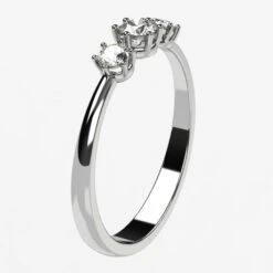 Bague Trilogie De Diamants -Vivalatina Boutiqe bague trilogie diamant 3mm 2
