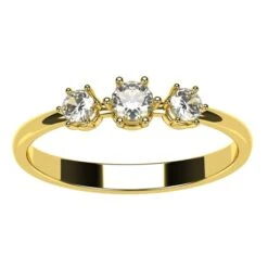 Bague Trilogie De Diamants -Vivalatina Boutiqe bague trilogie diamant 3mm 5