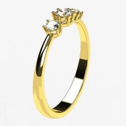 Bague Trilogie De Diamants -Vivalatina Boutiqe bague trilogie diamant 3mm 6