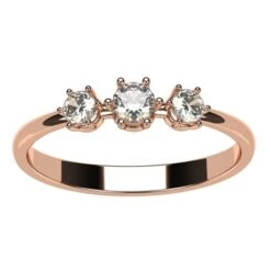 Bague Trilogie De Diamants -Vivalatina Boutiqe bague trilogie diamant 3mm 9