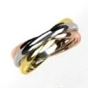 Bague 3 Anneaux Entrelacés 2 Bague 3 Anneaux Entrelacés -Vivalatina Boutiqe bague trinity 3 anneaux or 2
