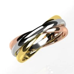 Bague 3 Anneaux Entrelacés