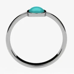 Fine Bague Turquoise En Or Pour Femme -Vivalatina Boutiqe bague turquoise or blanc 18 carats 5