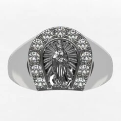 Bague Vierge Marie En Or 21 Bague Vierge Marie En Or -Vivalatina Boutiqe bague vierge or blanc 18 carats 1