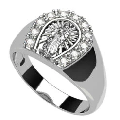 Bague Vierge Marie En Or 22 Bague Vierge Marie En Or -Vivalatina Boutiqe bague vierge or blanc 18 carats 2