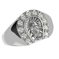 Bague Vierge Marie En Or 23 Bague Vierge Marie En Or -Vivalatina Boutiqe bague vierge or blanc 18 carats 3