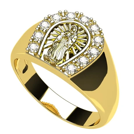 Bague Vierge Marie En Or 3 Bague Vierge Marie En Or
