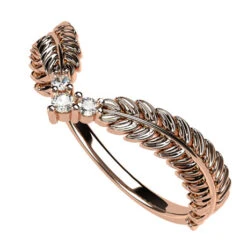 Bague Laurier En Chevron